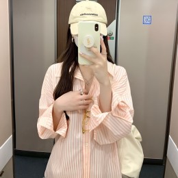 아리 루즈핏 스트라이프셔츠 JSC-2024050805