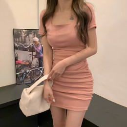 엔젤 스퀘어넥 미니 원피스 JSC-24051801