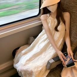 에고 홀터넥 플라워 원피스 JSC-24051902