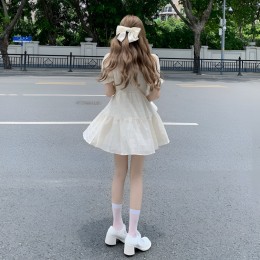 미호 퍼프소매 미니 원피스 JSC-24052001