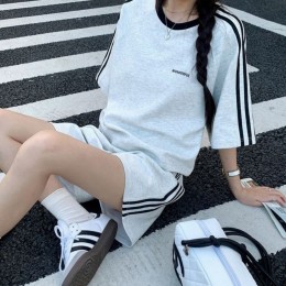 3줄 스포티 하프 트레이닝 세트 UJS-094