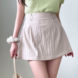 국내생산 핀턱 A라인 치마 반바지 UJS-165