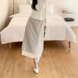 국내생산 머메이드 레이어드 롱스커트 UJS-170