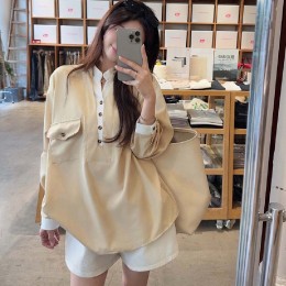 루즈핏 레이어드 카라 티셔츠 LL_T200