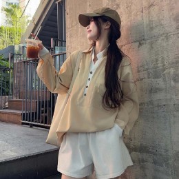 루즈핏 레이어드 카라 티셔츠 LL_T200