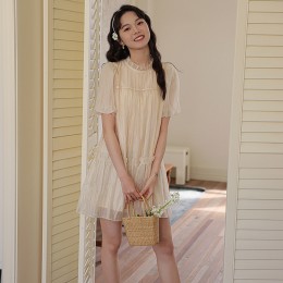 퍼프 프릴 원피스 LL_D191