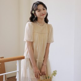 퍼프 프릴 원피스 LL_D191