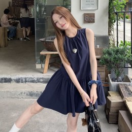 민소매 플레어 트임 원피스 LL_D189