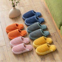 스트라이프 극세사 털 실내화 LL-A101