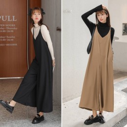 오버핏 와이드 9부 점프슈트 LL-B105