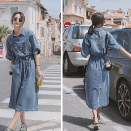 데님 스트링 원피스 LL-D100