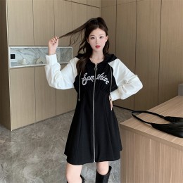 나그랑 후드 집업 원피스 LL-D121