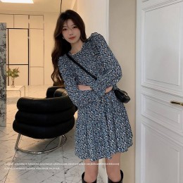 프릴 플라워 미니 원피스 LL-D128