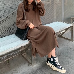 루즈핏 골지 데일리 원피스 LL-D133