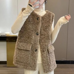 뽀송이털 퍼조끼 LL-O-119