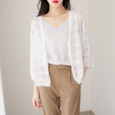 루즈핏 펀칭 니트가디건 LL-O105