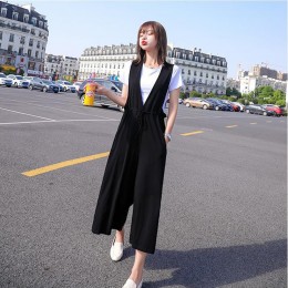 찰랑 스트링 멜빵 7부팬츠 반팔 세트 LL-S102