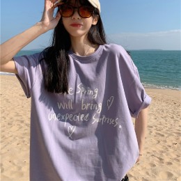 루즈핏 레터링 데일리 티셔츠 LL-T149