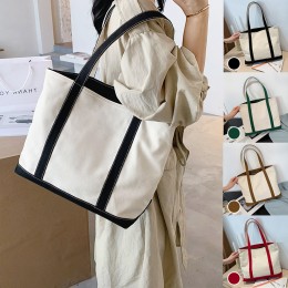 데일리 보부상 캔버스 숄더 에코백 LM-0007