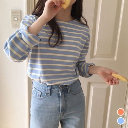 데일리 스트라이프 긴팔 티셔츠 LM-0013