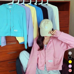 투웨이크롭후드집업 LM-0020