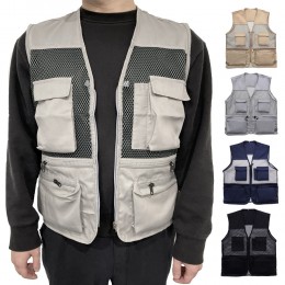 여름 다용도 매쉬 작업 조끼 LM-0026