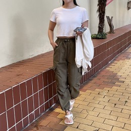 스트링 밴딩 카고바지 LM-0138