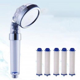 수압상승 샤워기 헤드와 필터5개 세트 LM-0150