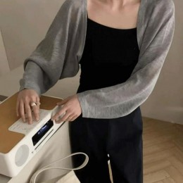 시스루 크롭 볼레로 가디건 LM-0156