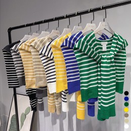 울 단가라 니트 어깨 숄 가디건 LM-0162