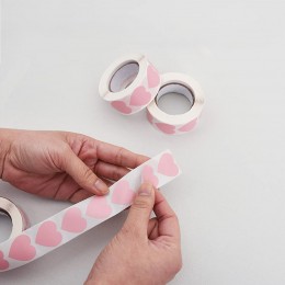 하트 동그라미 롤 스티커 LM-0210