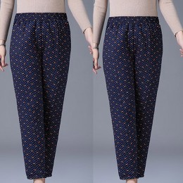 꽃무늬 융 기모 방한바지 LM-0229