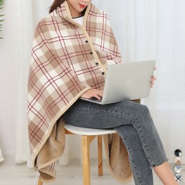 극세사 똑딱이 망토 입는 담요 LM-0251