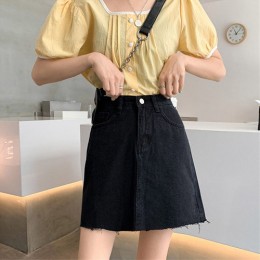 데님 미니 청 스커트 LM-0308