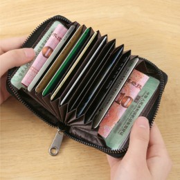 가죽 아코디언 카드지갑 LM-0329