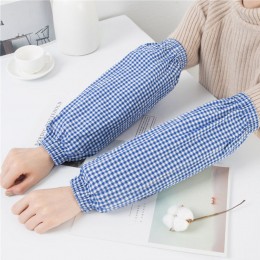 체크 코튼 작업 팔토시 LM-0331