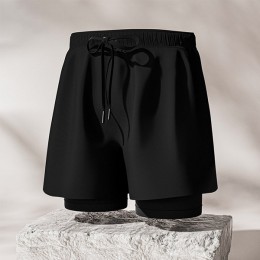 남자 반바지 레깅스 일체형 비치바지 LM-0367