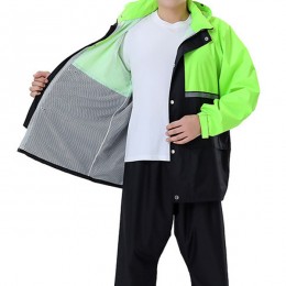 오토바이 바이크 자전거 배달 형광 우비 LM-0373