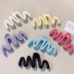물결 웨이브 헤어 집게핀 11CM LM-0423