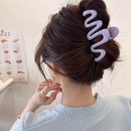 물결 웨이브 헤어 집게핀 13CM LM-0433