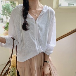 봄 여름 얇은 후드 집업 LM-0456