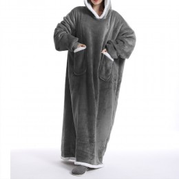 극세사 대형 후드 블랭킷 입는 담요 LM-0492