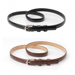 여성 은장 버클 슬림 허리띠 벨트 LM-0546