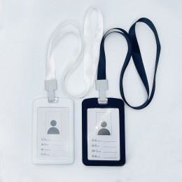 실리콘 목걸이 사원증 명찰 케이스 LMCF-0031