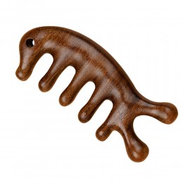 원목 두피괄사 괄사빗 마사지 지압봉  LMCF-0036