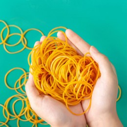 소량 고무밴드 노란 고무줄 LMCF-0094