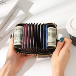 아코디언 체크 카드지갑 LM-0603