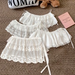 레이스 레이어드 랩 스커트 4종 LM-0680