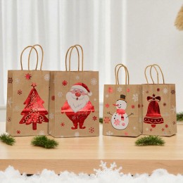 크리스마스 산타 눈꽃 크라프트 종이가방 LM-0751