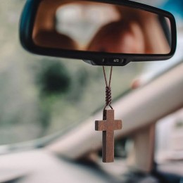 나무 십자가 펜던트 목걸이 LM-0740